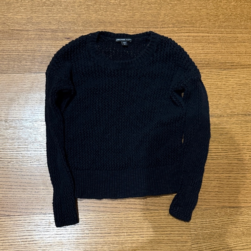 JAMES PERSE Los Angeles Women's Crop Cable Knit Sweater